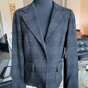 New $595 Max Mara Wool Blend Textured Jacket Sz 12